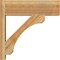 Ekena Millwork Legacy Block Rough Sawn Outlooker, Western Red Cedar, 8"W x 24"D x 24"H OUT08X24X24LEC05RWR - alternate 2